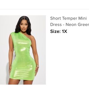 Fashion Nova “Short Temper” Dress
